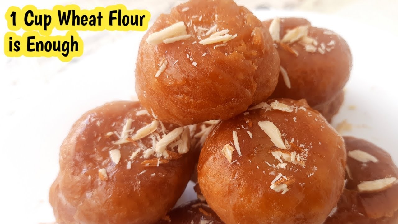 1 cup wheat flour is enough for this yummy sweet Wheat Flour Recipes Badusha Thanks