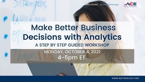 Make Better Business Decisions with Analytics