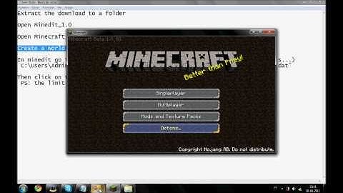 Minecraft: How to download and use Minedit "inventory editor"