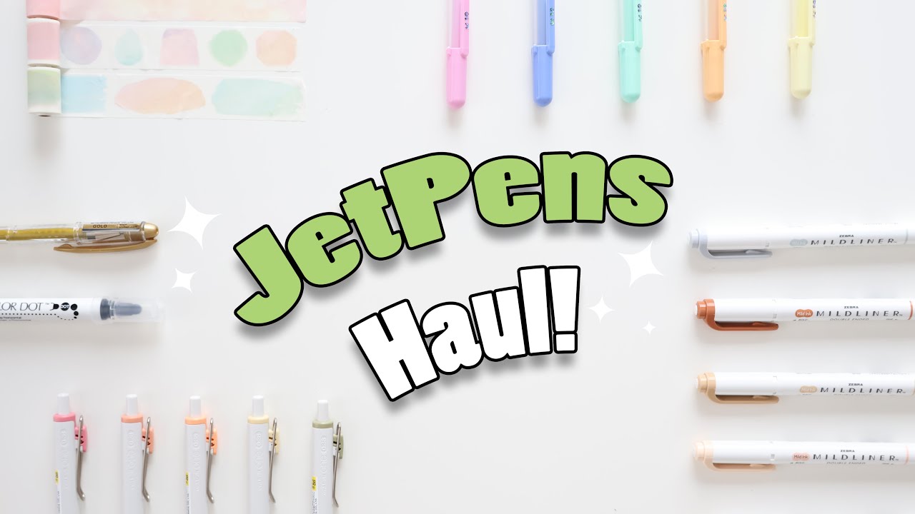 JetPens Haul Unboxing + Swatches YouTube