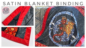 Satin Blanket Binding on Stretch Fleece Blanket Topper