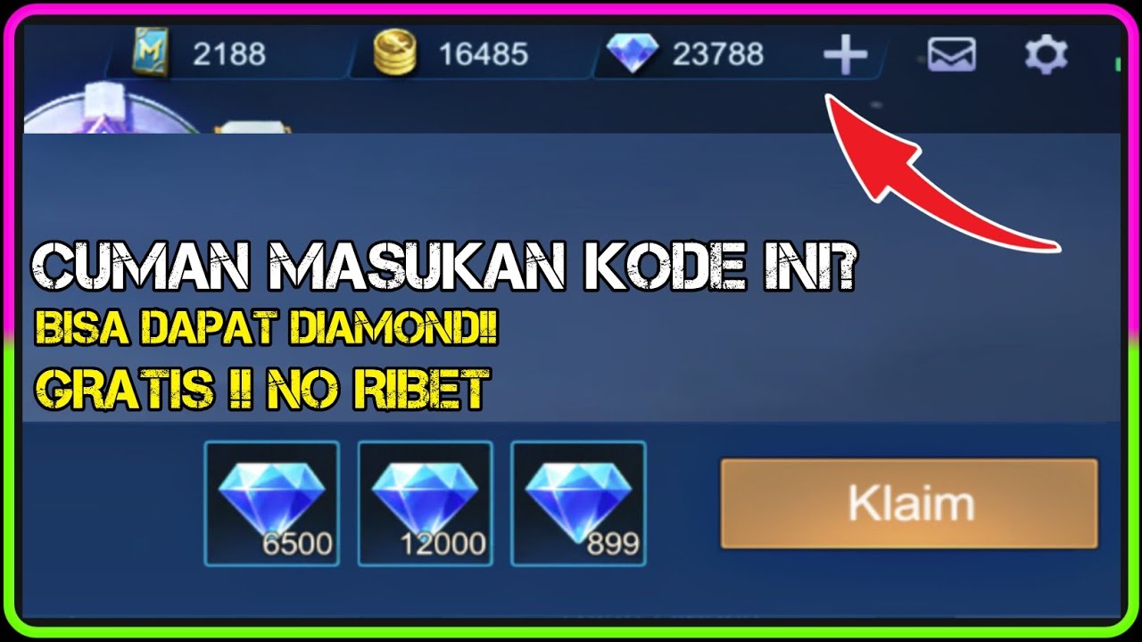 MASUKAN !! KODE INI LANGSUNG DAPAT DIAMOND GRATIS CARA MENDAPATKAN ...