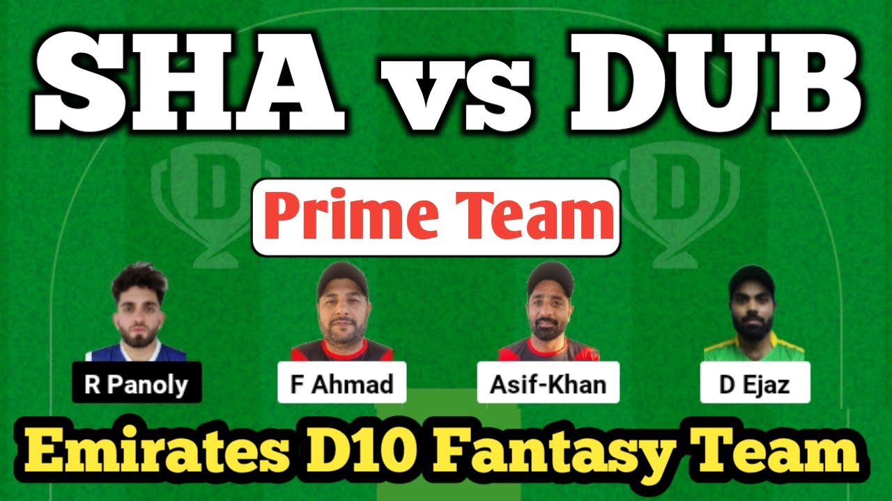 🔴LIVE | SHA vs DUB Dream11 Team | SHA vs DUB Dream11 Prediction