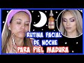 RUTINA FACIAL DE NOCHE PARA PIEL MADURA/CÓMO APLICÓ LOS PRODUCTOS?