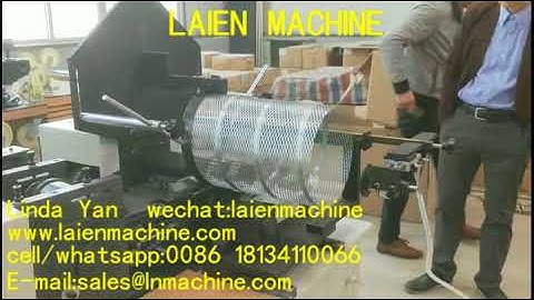 Automatic  expanded metal filter mesh tube forming machine