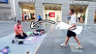 Asking A Street Artist An Unusual Question...