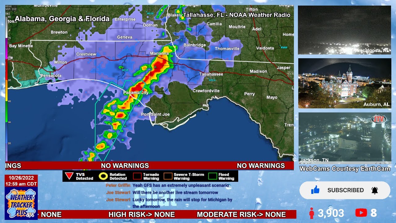 Late Night Florida Storms 10-26-22 #storms - YouTube
