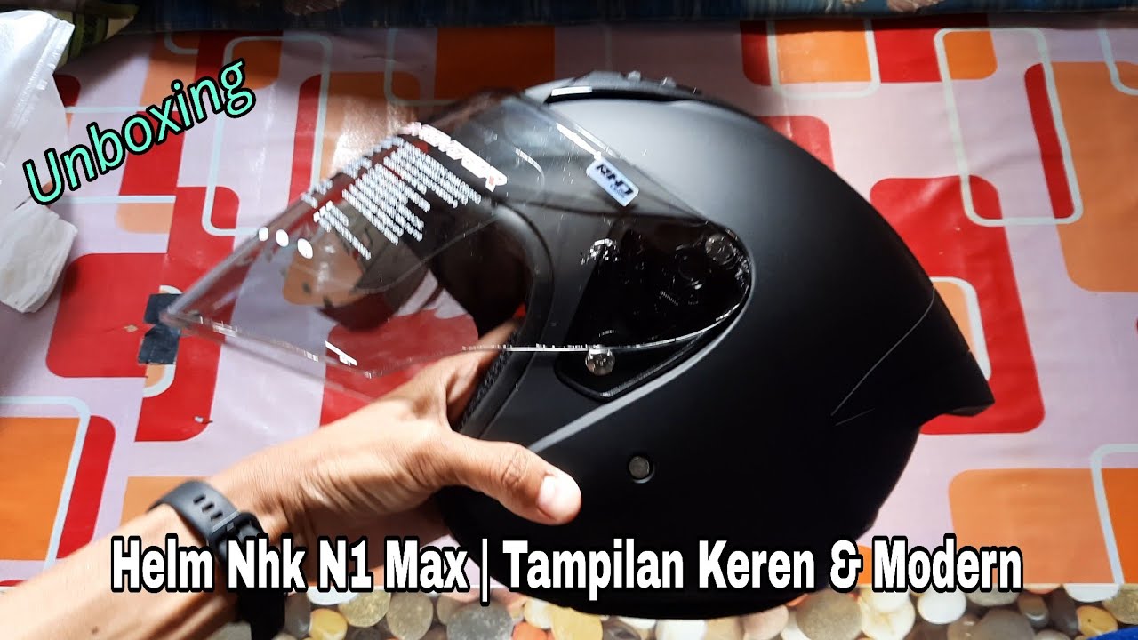 Unboxing Nhk N1 Max Helm Half Face 500 ribuan YouTube