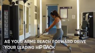 Cable Assisted Lunges