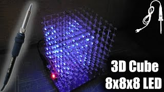 3D Чудо куб 8x8x8 LED / Мега DIY набор!