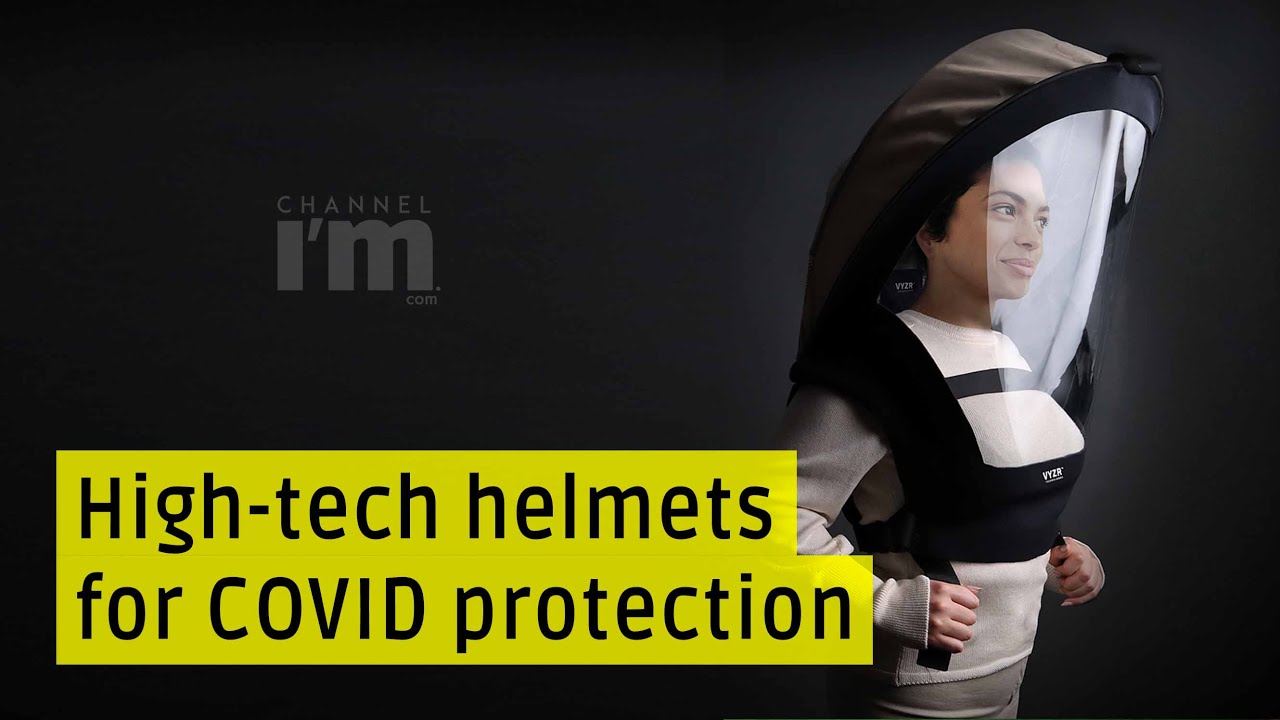 Inventors design high-tech helmets for COVID protection