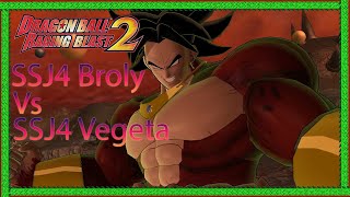 Dragonball Raging Blast 2 SSJ4 Broly vs SSJ4 Vegeta