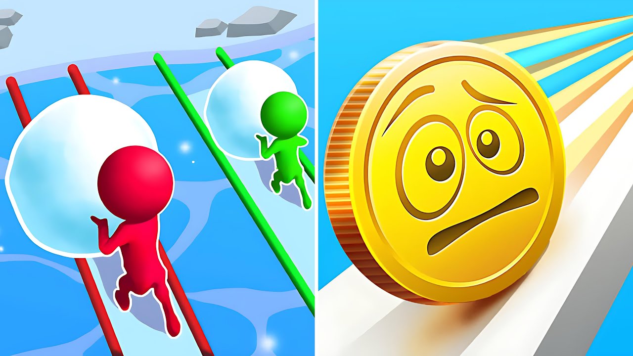 Snow Race Vs Coin Rush🟢🟩🟢Walkthrough Max Update Mobile Gameplay HR11