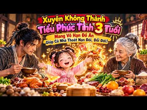Xuyên Không Thành Tiểu Phúc Tinh 3 Tuổi, Mang Vô Hạn Đồ Ăn Giúp Cả Nhà Thoát Nạn Đói, Đổi Đời! tập 1