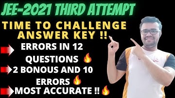 👉BLUNDERS BY NTA 😱JEE MAINS 2021 JULY - ANSWER KEY CORRECTION|ERROR IN 12 QUESTIONS#CORRECTIONS🔥🔥
