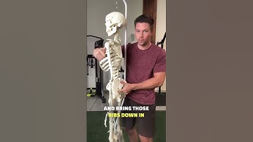 Fix Ribs That Flare Out With ONE Exercise! #posture #posturecorrection #postureimprovement