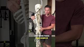 Fix Ribs That Flare Out With ONE Exercise posture posturecorrection postureimprovement