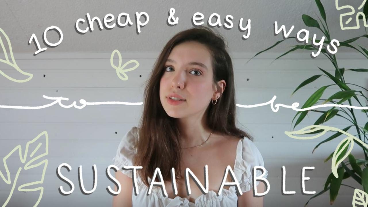 10 ways to be more sustainable as a student // cheap and easy !!