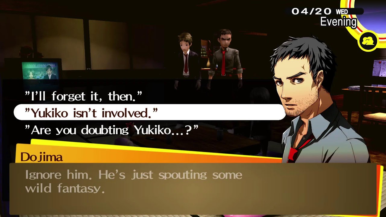 Persona 4 Golden blind gameplay