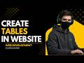HTML Table Tutorial for Beginners | Web Development Course in Urdu/Hindi | (Class 08)