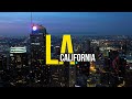 Los Angeles, California dusk and dawn | 4K drone footage