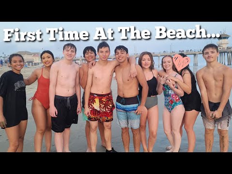 First Time At Beach! | Traveling With 14 Kids