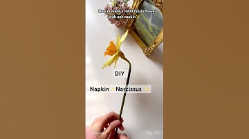 DIY Narcissus | How to make a narcissus flower using a paper towel | Paper towel Daffodil
