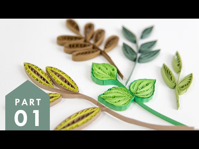 5 Paper Quilling Leaves Part 1, Art & Craft Tutorials by HandiWorks