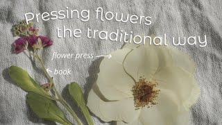 How to press flowers using a book and a flower press | Pressing flowers the traditional way