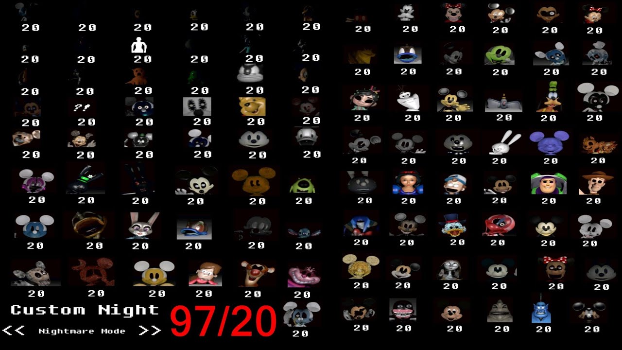 97/20 NIGHTMARE MODE! | ABANDONED DISCOVERY ISLAND 2.0 | MODO 97/20 | CUSTOM NIGHT | FNAF FAN GAME |