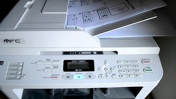 Brother 7360N automatic document feeder (ADF) in action