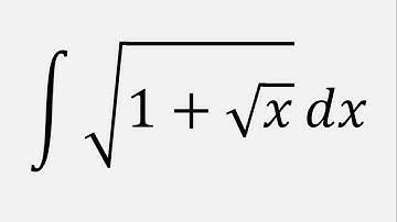 Integration by Substitution: Integral of sqrt(1 + sqrt(x)) dx