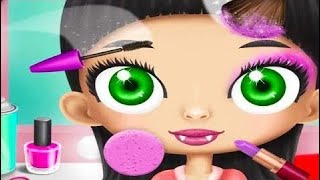 Dulce Bebé Niña Maquillaje Niños Juegos | Viaje Mundial Salón De Belleza Hollywood + Baby Girl - Ju screenshot 1