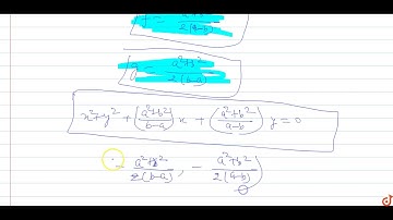 or the next two (2) items that follow Consider a circle passing through the origin and the poin...