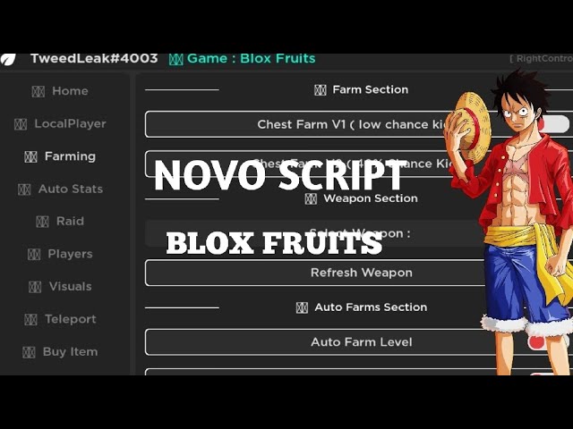 ROBLOX Blox Fruits SCRIPT Muito OP