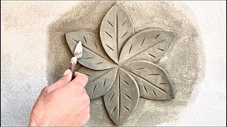 How to make easy six petals flower | Art For You | cement flower design