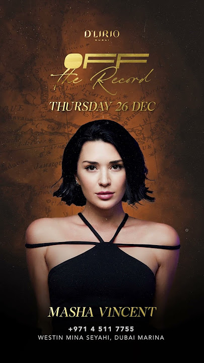 Off the Record with DJ Masha every Thursday
