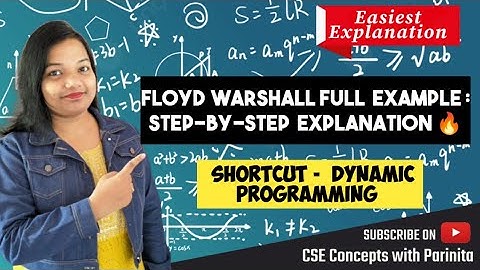Floyd Warshall Algorithm in DAA with example in Hindi | All Pair Shortest Path Algorithm| ADA #floyd