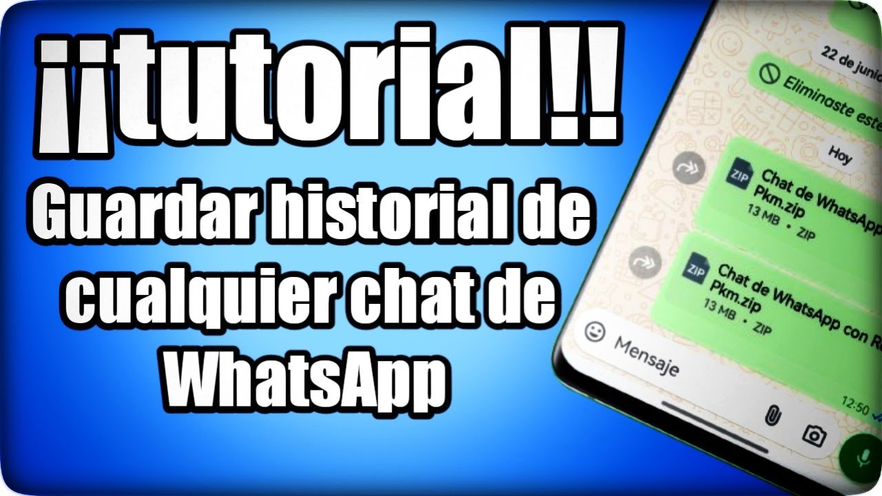 👟👟 Cómo guardar el historial de un chat de WhatsApp paso a paso incluyendo archivos multimedia 👟👟