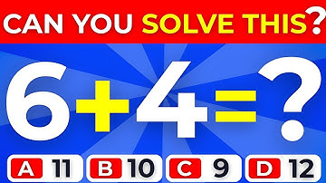 🤔 Test Your Skills! Can You Pass This Math Addition Quiz? 20 Fun Questions!