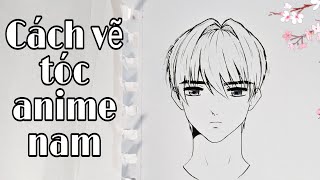 Hướng Dẫn] Cách Vẽ Tóc Anime Nam - Kiểu Tóc 1 - Youtube