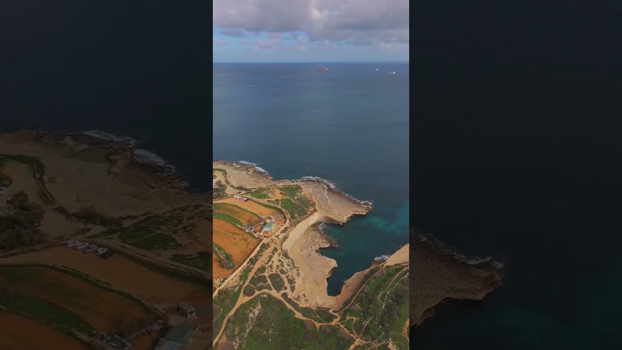 MALTA ~ Stunning Aerial Views of St. Peter's Pool 