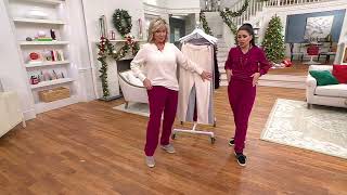 Cuddl Duds Ribbed Fleece Straight Pant on QVC