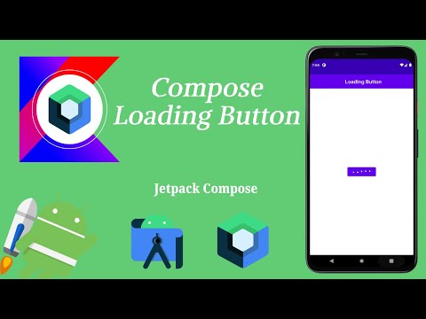 How to Implement Loading Button in Jetpack Compose | Android | Kotlin | Make it Easy