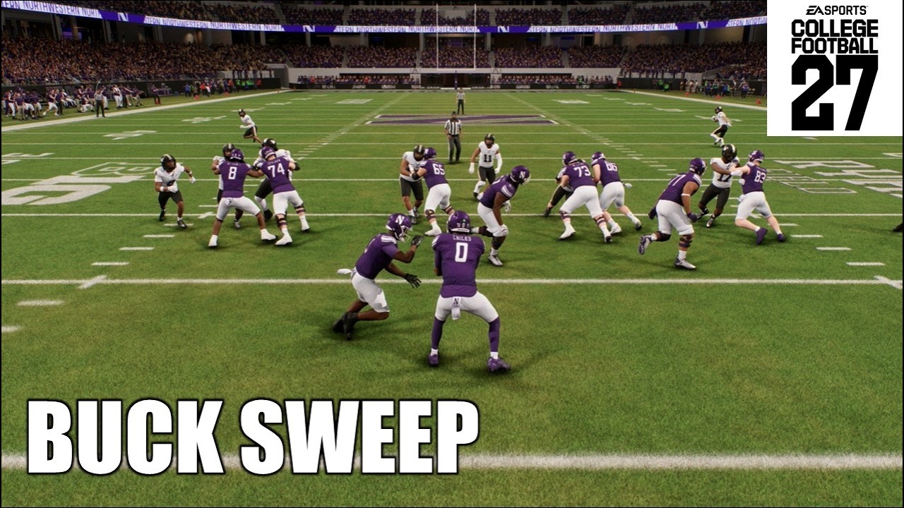 The Best BUCK SWEEP Playbook in College Football 27