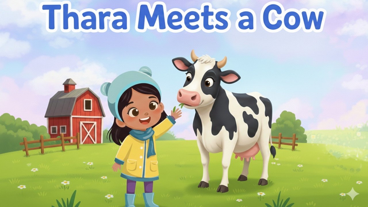 Cow Animal Learning for Kids | Sounds, Counting, Body Parts | Toddler Educational Video #cowforkids