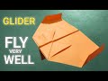 How to Make a Paper Glider Airplane FLY WELL || Best Flying Paper Airplanes || Paper Craft for kids