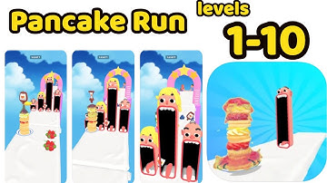 NOOB vs PRO vs HACKER ​in Pancake Run Gameplay Walkthrough (iOS-Android)