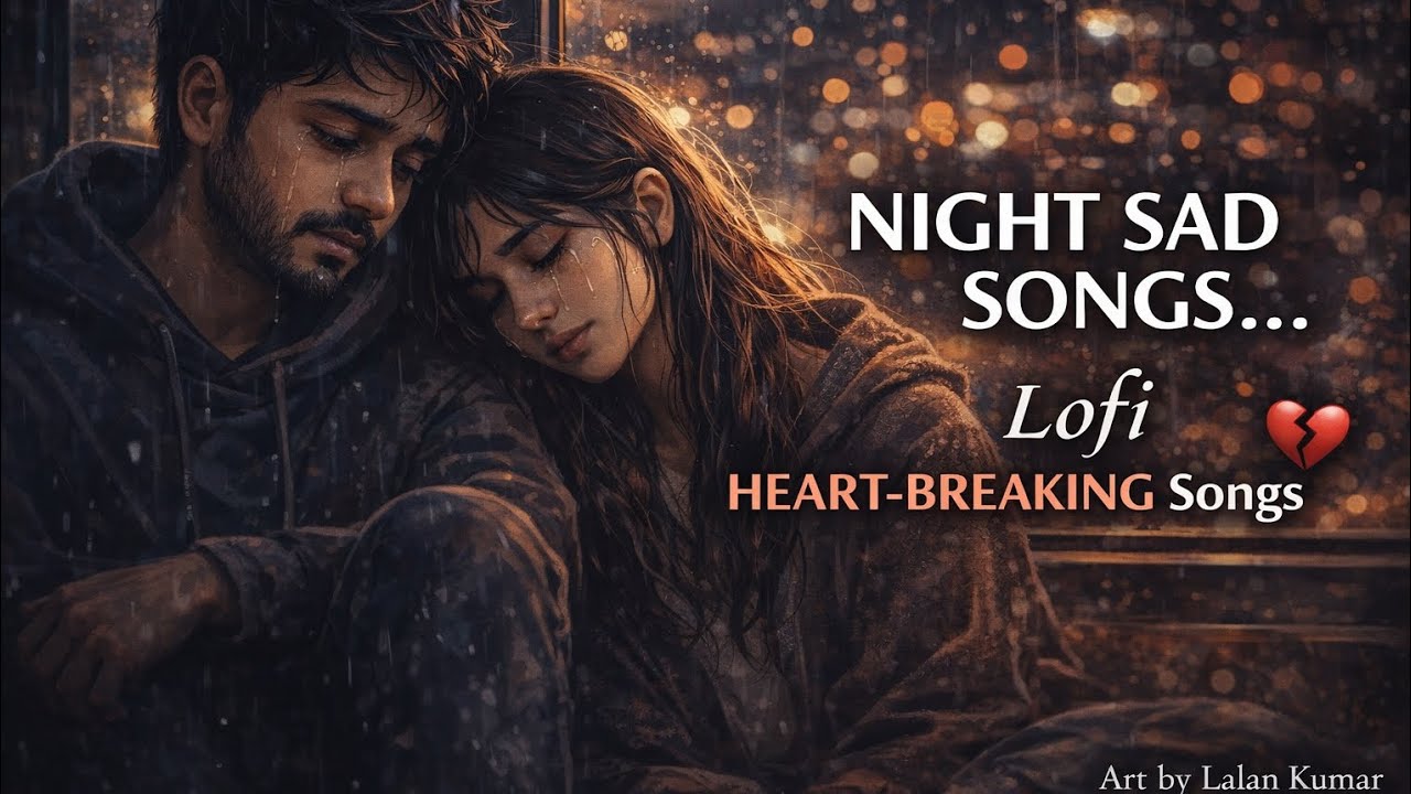 Night Sad Songs 💔 | Lofi Heartbreak Playlist 2026 | Alone Vibes | Art by Lalan Kumar