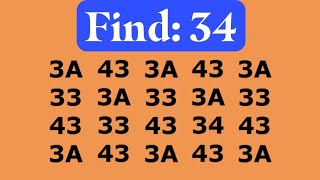 Find 34 ; In 7 Seconds